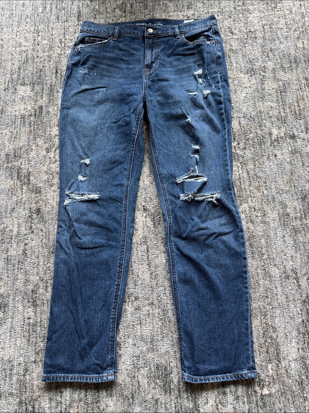 Old Navy Distressed Blue Women's Jeans